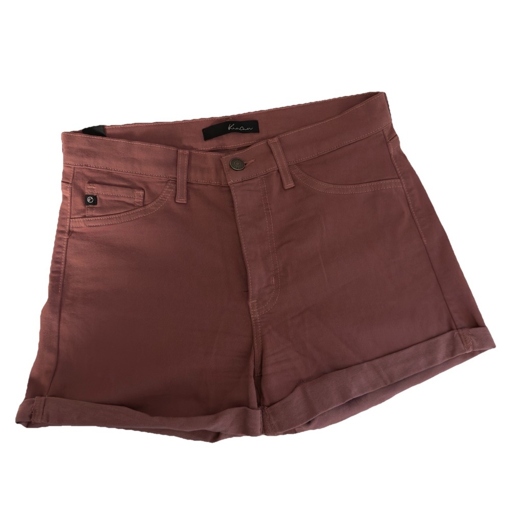 KanCan Cuffed Jean Shorts Women's Size 28 Mauve Style BK1143 Stretch